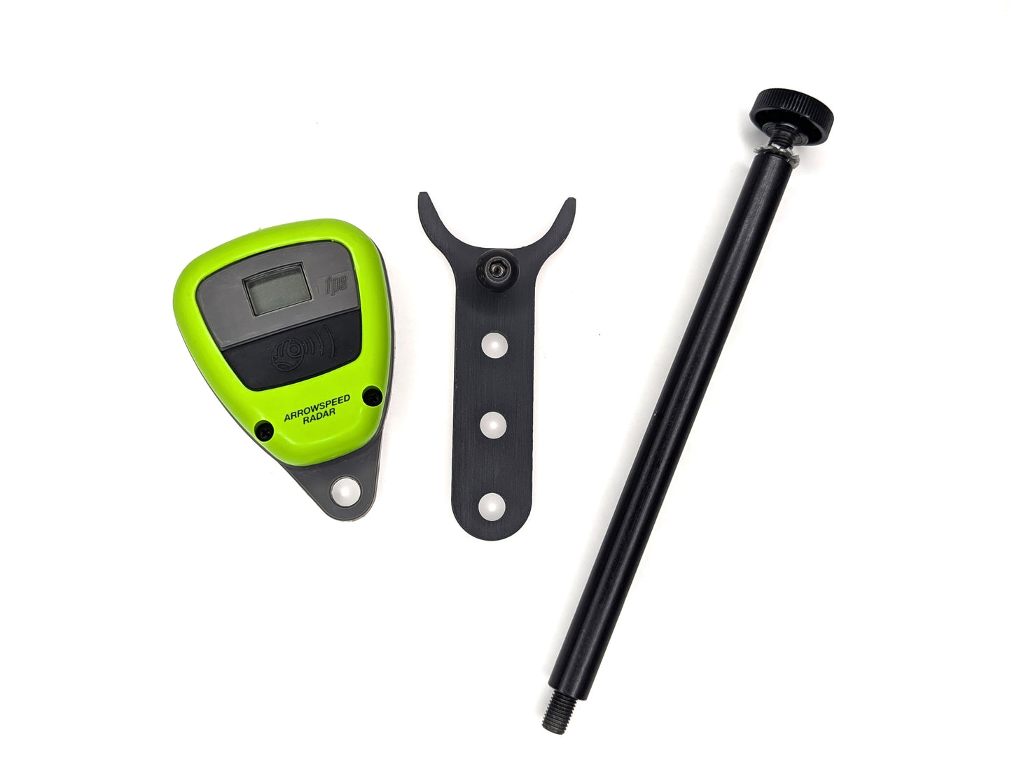 Arrowspeed Radarchron - Archery Arrow Speed Meter (±2% Accuracy) for Carbon & Metal Arrows - Bow Mount Included