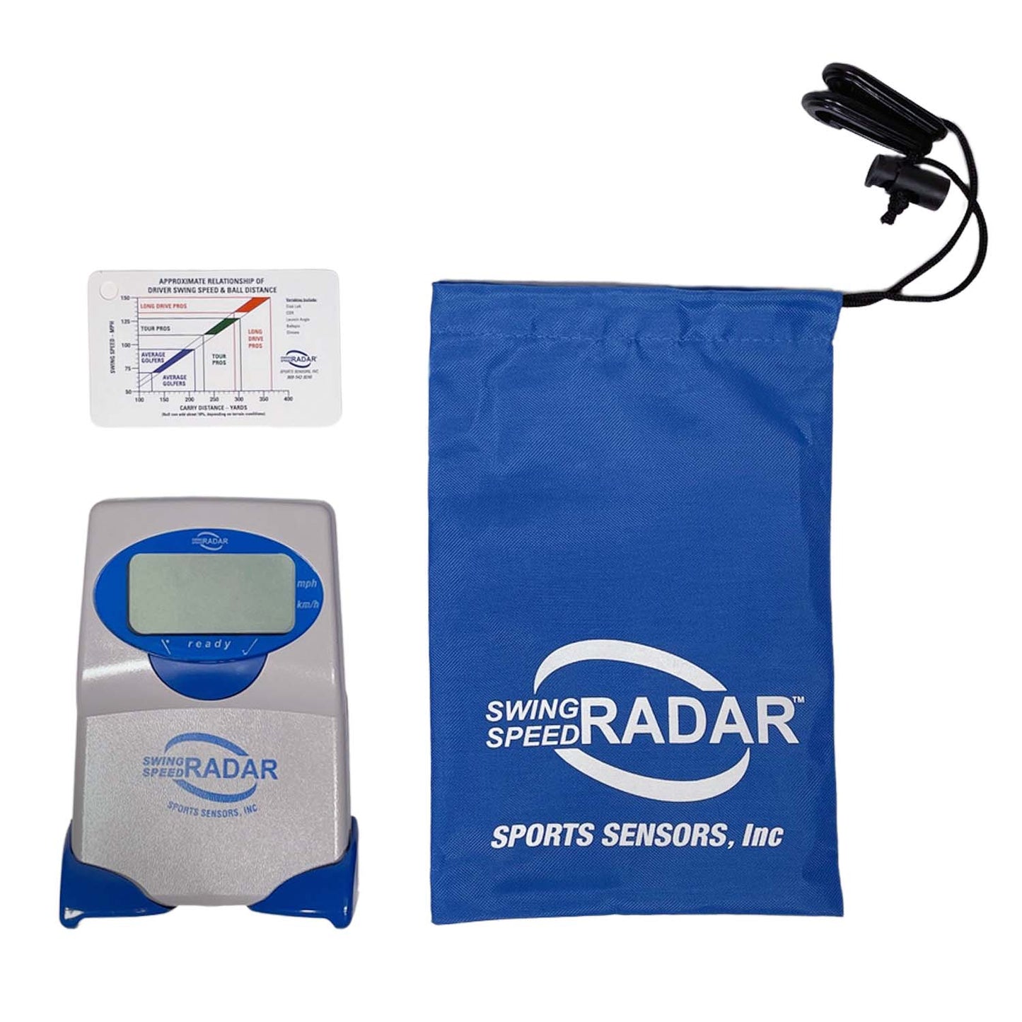 Swing Speed Radar - Provides Accurate Personal Golf Club And Bat Swing Speeds 20 To 200